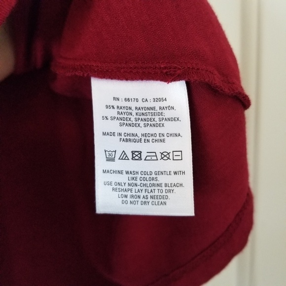 Anthropologie Deletta Empire Waist V Neck Red Short Sleeve Blouse Top Size Small - Picture 4 of 8